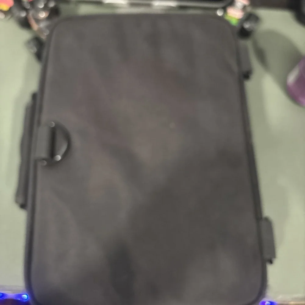 VASKER Travel Organizer Case - Adjustable Dividers Makeup Tech Hobby Bag Black